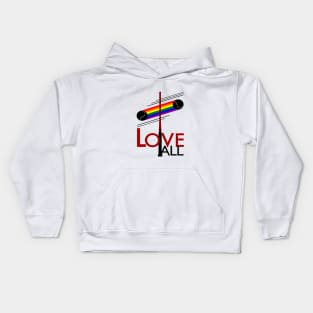 Love All Pride - Tennis Bauhaus Kids Hoodie